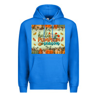 True Royal hello pumpkin season tumbler Premium Hoodie - BundleAndBundleShop