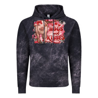 Cloud Black valentine's day pig hogs and kisses Vintage Hoodie - RanaPortraitStore