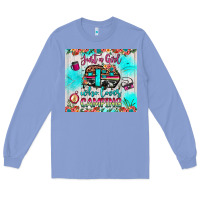 Colony Blue just a girl who loves camping Long Sleeve Tee - JahusDesignShop