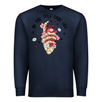 Navy in my self love era Premium Sweatshirt - MaliasSmallBusiness