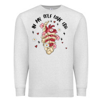 Oatmeal Heather in my self love era Premium Sweatshirt - MaliasSmallBusiness