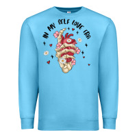 Ocean Blue in my self love era Premium Sweatshirt - MaliasSmallBusiness