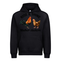 Black Rise and Shine Mother Cluckers Urban Hoodie - Bettercallsaul