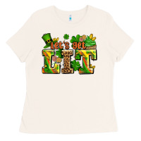 Bone st patricks lets get lit Ladies Tee - AdoDesignShop
