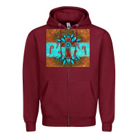 Burgundy christmas cross gemstone Zipper Hoodie - AdoDesignShop