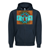 Navy christmas cross gemstone Zipper Hoodie - AdoDesignShop