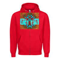 Red christmas cross gemstone Zipper Hoodie - AdoDesignShop
