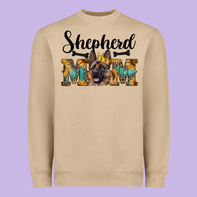 Shepherd Mom Western Heavyweight Sweatshirt Designed By Ranaportraitstore