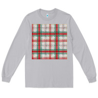 Moon Dust christmas plaid seamless pattern Long Sleeve Tee - BundleAndBundleShop