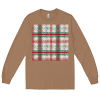 Toasted Coconut christmas plaid seamless pattern Long Sleeve Tee - BundleAndBundleShop