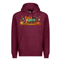 Burgundy fall is my favorite color libbey glass Premium Hoodie - BundleAndBundleShop