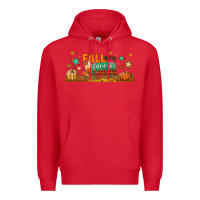Red fall is my favorite color libbey glass Premium Hoodie - BundleAndBundleShop
