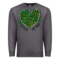 Charcoal Heather not lucky just blessed Premium Sweatshirt - MaliasSmallBusiness