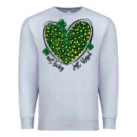 Heather Grey not lucky just blessed Premium Sweatshirt - MaliasSmallBusiness