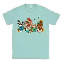 Seafoam indian coffee cups Classic Tee - AdoDesignShop