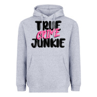 Heather Grey true crime junkie Heavyweight Hoodie - MaliasSmallBusiness