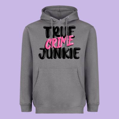 True Crime Junkie Heavyweight Hoodie Designed By Maliassmallbusiness