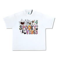 White spooky vibes Urban Heavy Tee - CowhideDigitalArt