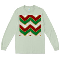 Matcha christmas stripes seamless pattern Long Sleeve Tee - BundleAndBundleShop