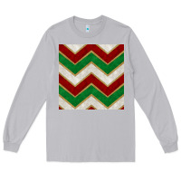 Moon Dust christmas stripes seamless pattern Long Sleeve Tee - BundleAndBundleShop