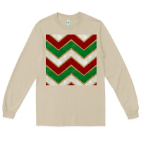 Mushroom christmas stripes seamless pattern Long Sleeve Tee - BundleAndBundleShop
