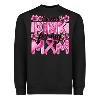 Black i wear pink for my mom Heavyweight Sweatshirt - Zillion Design Studio
