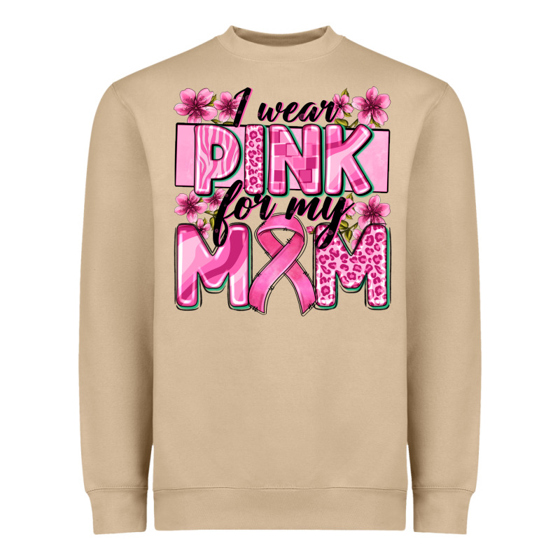I Wear Pink For My Mom Heavyweight Sweatshirt by Zillion Design Studio | Teevron