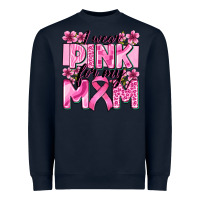 Navy i wear pink for my mom Heavyweight Sweatshirt - Zillion Design Studio