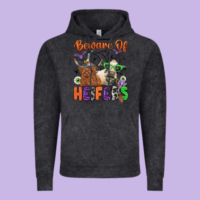 Beware Of Heifers Vintage Hoodie Designed By Zillion Design Studio
