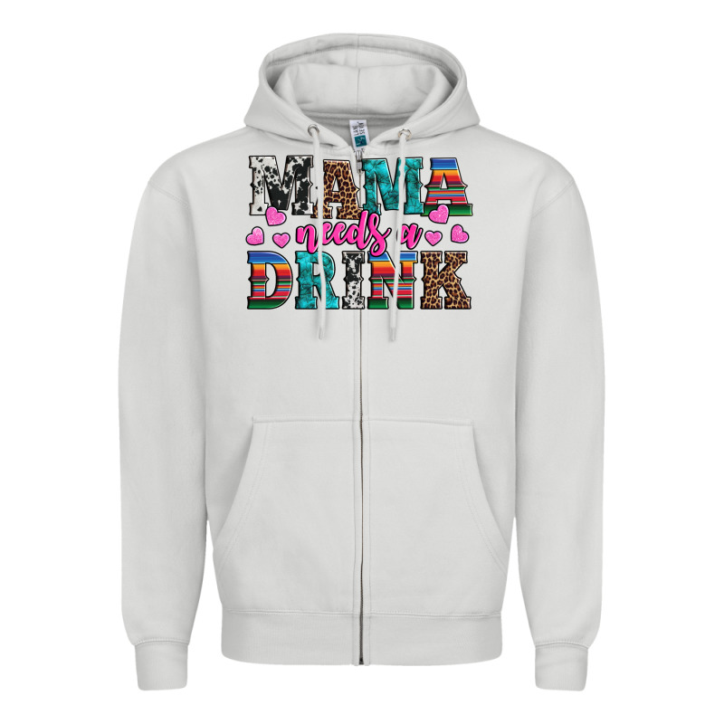 Western Mama Needs A Drink Zipper Hoodie by Artiststas | Teevron