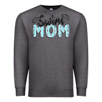Charcoal Heather swim mom Premium Sweatshirt - MaliasSmallBusiness