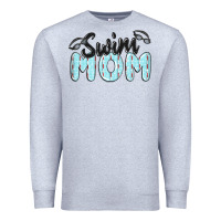 Heather Grey swim mom Premium Sweatshirt - MaliasSmallBusiness