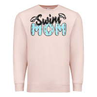 Pale Pink swim mom Premium Sweatshirt - MaliasSmallBusiness