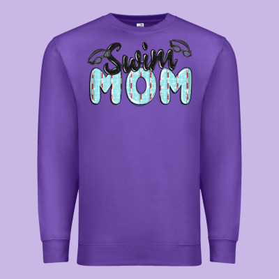 Swim Mom Premium Sweatshirt Designed By Maliassmallbusiness