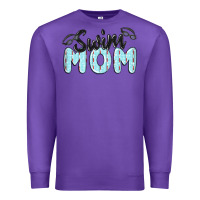Purple swim mom Premium Sweatshirt - MaliasSmallBusiness