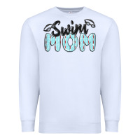 White swim mom Premium Sweatshirt - MaliasSmallBusiness