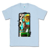 Dusty Blue farm life alphabet lowercase letters l Classic Tee - BundleAndBundleShop