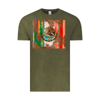 Vintage Olive mexican flag serape Vintage Tee - CTS Tumbler Store