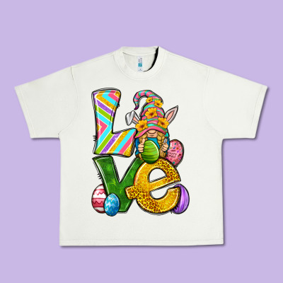 Love Gnome Easter Urban Heavy Tee Designed By Neo Western