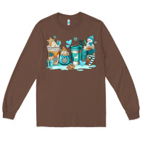 Chestnut winter coffe cups Long Sleeve Tee - AdoDesignShop