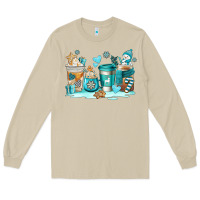 Mushroom winter coffe cups Long Sleeve Tee - AdoDesignShop