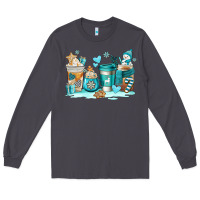 Smoke winter coffe cups Long Sleeve Tee - AdoDesignShop