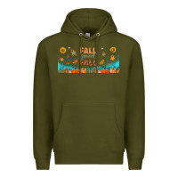 Army Green fall sweet fall libbey glass Premium Hoodie - BundleAndBundleShop