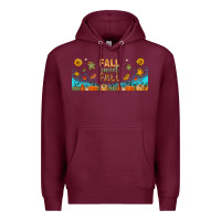 Burgundy fall sweet fall libbey glass Premium Hoodie - BundleAndBundleShop