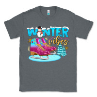 Charcoal Heather winter vibes Classic Tee - BundleAndBundleShop