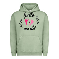 Pigment Oil Green Hello world Urban Hoodie - Bettercallsaul