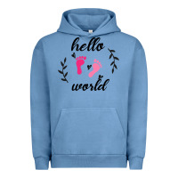Pigment Pebble Blue Hello world Urban Hoodie - Bettercallsaul
