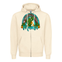 Sandshell western cactus and sunflower mama rainbow Zipper Hoodie - Artiststas