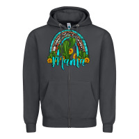 Smoke western cactus and sunflower mama rainbow Zipper Hoodie - Artiststas