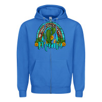 True Royal western cactus and sunflower mama rainbow Zipper Hoodie - Artiststas